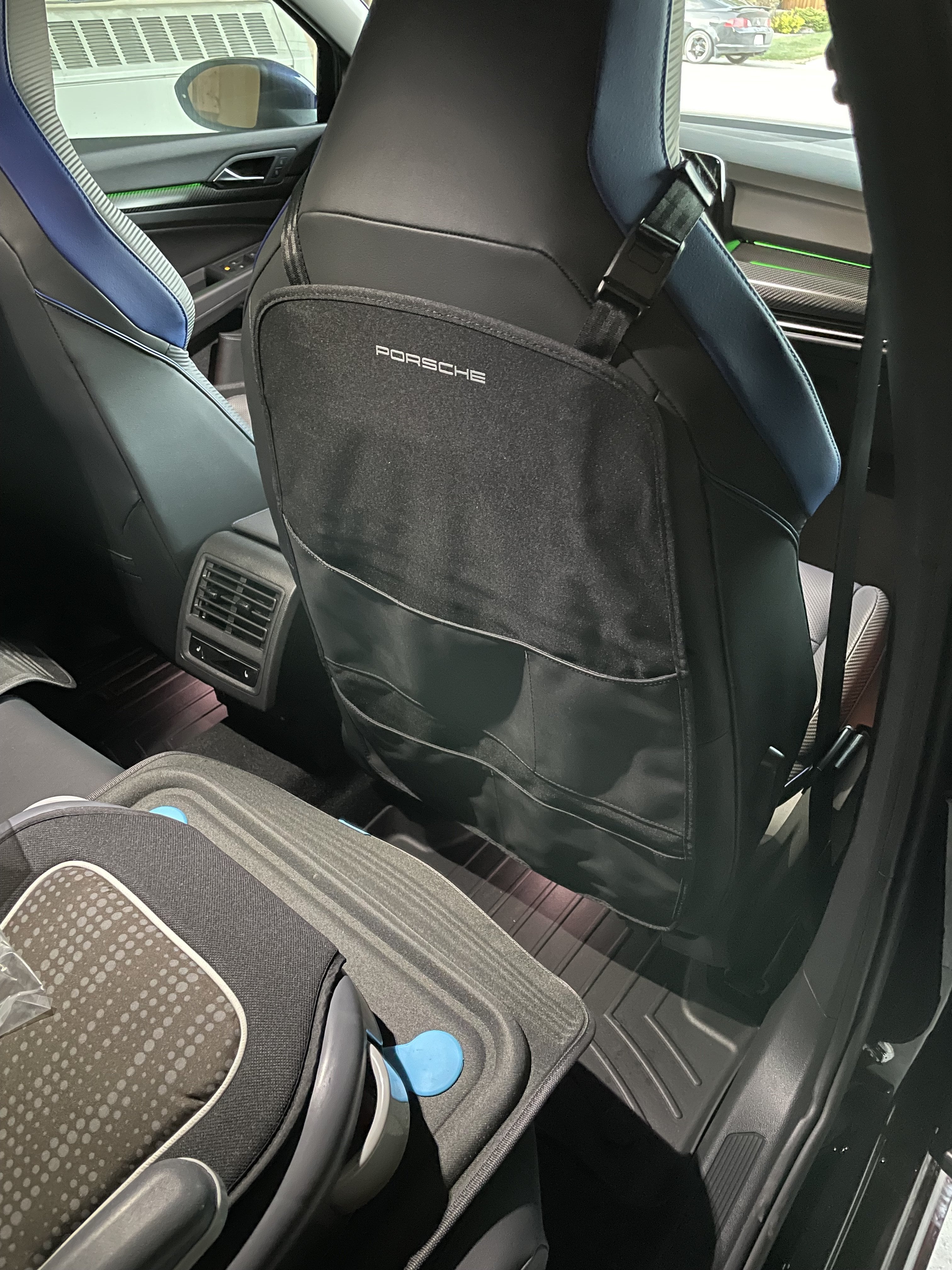 Brica Car Seat Back Protector Cover / Kick Mat - Black